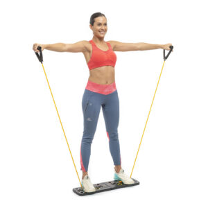 Push-Up Board with Resistance Bands and Exercise Guide Pulsher