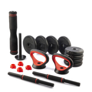 6-in-1 Set of Adjustable Weights with Exercise Guide Sixfit