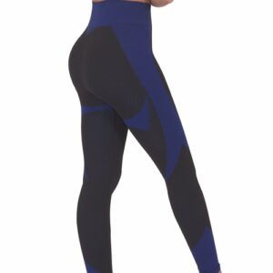 Trois Seamless Legging - Black with Navy