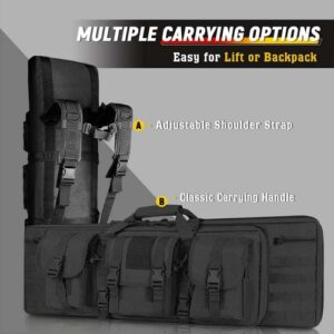 LUXHMOX Double Long Soft Rifle Case