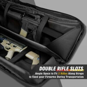 LUXHMOX Double Long Soft Rifle Case