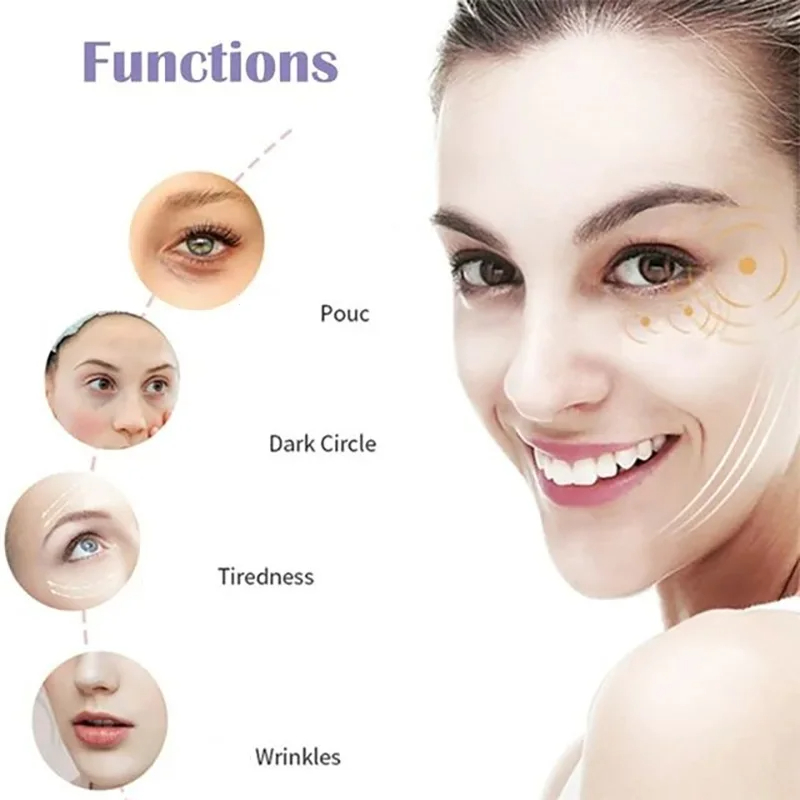 4 In 1 Electric Facial Massager Micro Vibration Eye Beauty Instrument For Relax Eye Dark Circles Eye Bags Puffiness Eye Massage - Image 2