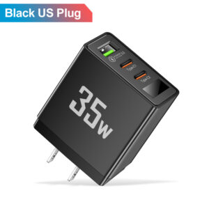 Charging head frequency converter 1USB+2 Type-C intelligent multi interface digital display mobile phone charger