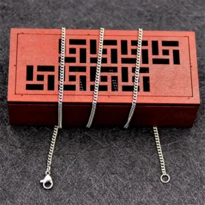 Groothandelsprijs Breedte 1,9/2,3 MM Rvs Side Chain Ketting Fit Hanger Mode Cadeau Sieraden Voor Mannen en Vrouwen 45-60 CM