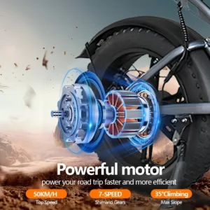 S7 20 ''Off-Road Elektrische Fiets-Banden 4.0, 2000W,50 Km/h, Hydraulische Remmen, Batterij 20ah/35ah Of Dubbele 20 + 35ah