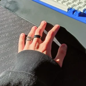 Slimme Roestvrijstalen Multifunctionele Ring Voor Een Paar Stemmingsgevoel Intelligente Temperatuurgevoelige Ringen Waterdichte Sieraden