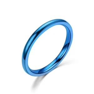 Eenvoudige 2mm 4mm 6mm Titanium Ring Vrouwen Mannen Voorkomen Allergie Hoog Gepolijst Trouwringen Rvs Paar vinger Sieraden