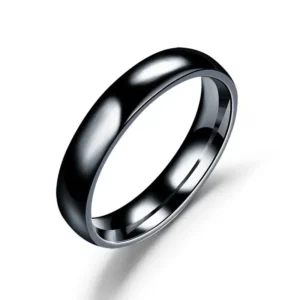 Eenvoudige 2mm 4mm 6mm Titanium Ring Vrouwen Mannen Voorkomen Allergie Hoog Gepolijst Trouwringen Rvs Paar vinger Sieraden