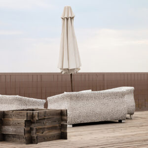 PVC Privacy Screen Mat with Cable Ties, Opaque Fence with Unbendable with ridge Design, Privacy & Wind Protective Screen Roll, Weatherproof Outdoor Fence for Garden, Balcony and Patio (Length:80cm - 180cm; Width:300cm/ 400cm/ 500 cm, Grey, Bamboo, Green, Brown)