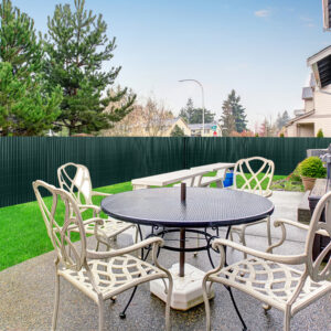 PVC Privacy Screen Mat with Cable Ties, Opaque Fence with Unbendable with ridge Design, Privacy & Wind Protective Screen Roll, Weatherproof Outdoor Fence for Garden, Balcony and Patio (Length:80cm - 180cm; Width:300cm/ 400cm/ 500 cm, Grey, Bamboo, Green, Brown)