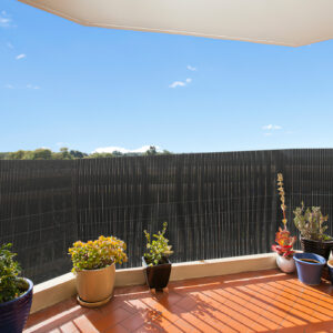 PVC Privacy Screen Mat with Cable Ties, Opaque Fence with Unbendable with ridge Design, Privacy & Wind Protective Screen Roll, Weatherproof Outdoor Fence for Garden, Balcony and Patio (Length:80cm - 180cm; Width:300cm/ 400cm/ 500 cm, Grey, Bamboo, Green, Brown)