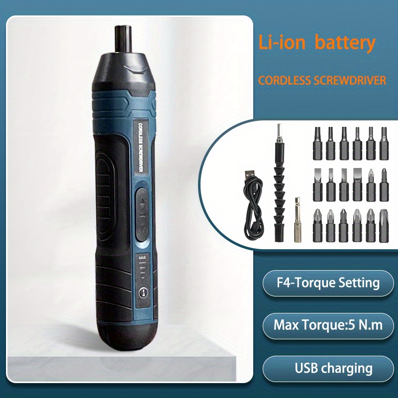 3.6V lithium cordless screwdriver Cordless Electric Screwdriver Set Power Screwdriver 4 torque setting