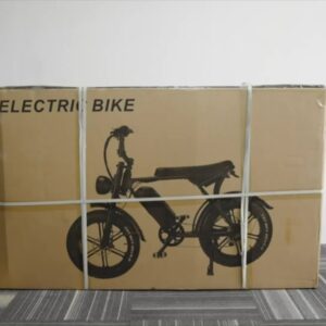 EU Hot-Selling C80 20-Inch Electric Bicycle 48V15Ah Lithium Battery Dual Disc Brakes 7 Speeds Front Shock Absorber Anti-Theft Alarm Fat Tire Off-Road Commuting Snow Outdoor Black And Brown 150Kg Load 40-60Km Range
