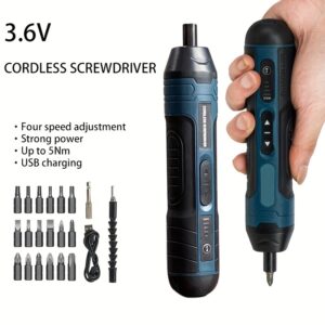 3.6V lithium cordless screwdriver Cordless Electric Screwdriver Set Power Screwdriver 4 torque setting