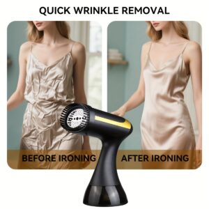 1500W Portable Garment Steamer - 230V, European Plug, Plastic, Wrinkle Removal for Clothes, Compact Design for Home & Travel Use, Wrinkleremover | Sleek Iron | Durable Plastic Body, Wrinkles