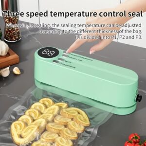 Compact USB Vacuum Sealer Kit with Digital Display - Fast Seal, Includes Pump and Airtight Bags, Ideal for Food Preservation, Snacks, Meat, Fruits & Vegetables - Space-Saving Design, 36V Vacuum Sealing Machine