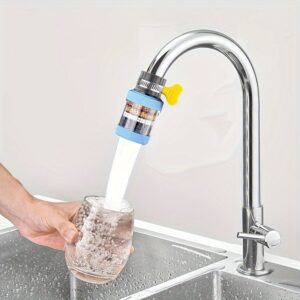 Musurjoy Kitchen Faucet Water Filter - Removes Chlorine, Fluoride & Heavy Metals, Ideal for Home Kitchen & Bathroom Use, Perfect Gift for Labor Day & Mother'S Day, Faucet Mount Filter, Best for Christmas