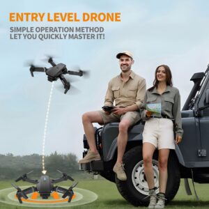 E88 Dual-Camera Drone - Supports Wi-Fi, App Control, Suitable for Outdoor Use, Ideal for Beginners with Altitude Hold, USB Charging, Long Battery Life - Perfect Gift - Dual-Camera, Foldable Remote-Controlled Quadcopter with Altitude Hold, Remote Control Toy, Budget-Friendly Drone for Indoor And Outdoor Use, Holiday Gift.