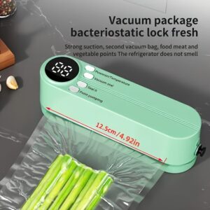 Compact USB Vacuum Sealer Kit with Digital Display - Fast Seal, Includes Pump and Airtight Bags, Ideal for Food Preservation, Snacks, Meat, Fruits & Vegetables - Space-Saving Design, 36V Vacuum Sealing Machine
