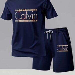 Breathable and Sweat-Absorbent Two-Pack! Men's Printed Short Sleeve T-Shirts - Summer Casual Trendy Style, Perfect for Commuting or Sports