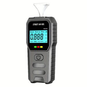 New Model High-Precision Portable Breathalyzer with 8-Core Sensor & Voice Alerts - Instant BAC Results, Digital LCD Display, Compact Alcohol Tester for Drivers, Car, Travel, Home Safety (AAA Battery Powered), Travel Safety Gadget, Professionalgrade Device, Durable Plastic Casing