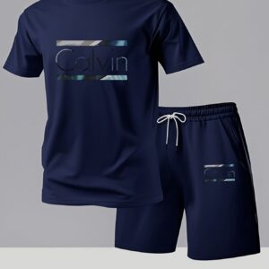 Breathable and Sweat-Absorbent Two-Pack! Men's Printed Short Sleeve T-Shirts - Summer Casual Trendy Style, Perfect for Commuting or Sports