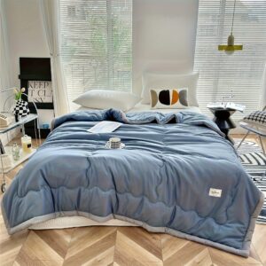 Ultra-Soft Lightweight All-Season Comforter - 100% Polyester, Machine Washable, Breathable & Light Beige-Friendly, Contemporary Style with Fantasy Pattern & Applique Trim for Bedroom, Sofa, Camping, Travel, Sofa Throw, Stylish Bedding, Microfiber Filling