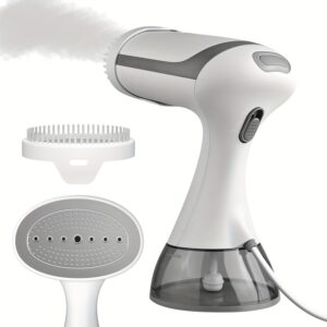 1500W Portable Garment Steamer - 230V, European Plug, Plastic, Wrinkle Removal for Clothes, Compact Design for Home & Travel Use, Wrinkleremover | Sleek Iron | Durable Plastic Body, Wrinkles