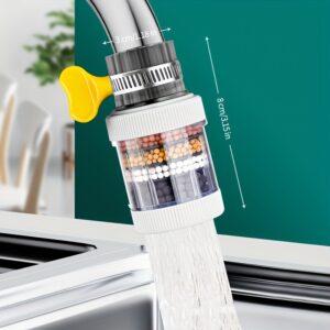 Musurjoy Kitchen Faucet Water Filter - Removes Chlorine, Fluoride & Heavy Metals, Ideal for Home Kitchen & Bathroom Use, Perfect Gift for Labor Day & Mother'S Day, Faucet Mount Filter, Best for Christmas