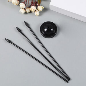 1pc, Germany National Table Flag, 14*21cm(5*8in), Black / White / Golden / Silvery Plastic Base, One-side Print, True Color, for Party, Activities, Business, Bar, School, Office, Sports Events, Festival, Patriotism, Decoration