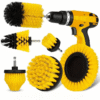 All-Purpose Drill Brush Attachment Set of 3 | Drill Brush Attachment Set | Brush Attachment for Power Drill | Drill Brush Attachment | Powered Carpet Cleaning Brushes for Car | for Tub Shower Tile, Bathroom, Kitchen Surface | Without Battery