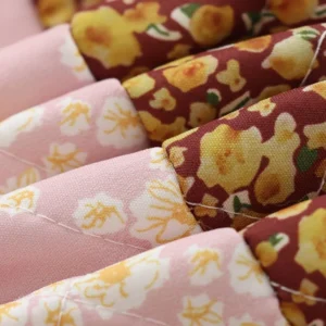 Vintage Cotton-padded Clothes Jacket Retro Floral Printing Patchwork Winter Warm Coat Casual Women Long Sleeves Lady Streetwear