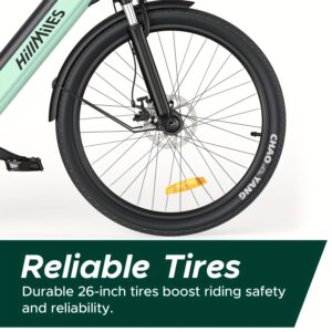 MileCity1 Step-Thru E-Bike with 250W Motor, 36V 13Ah Battery, 120KM Range, 25KM/H Speed, Front Suspension, 66.04cm x 4.95cm Tires, 7-Speed Gears & LED Display, Ideal for Urban Commuting and Long Comfortable Rides