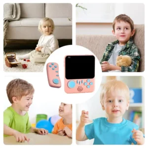 Pocket Game Machine Macaroon Design Game Console Leuk Plug & Play Videogames Compact Pocket Game Draagbaar entertainment