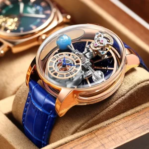 Jacob & Co Pindu Design Heren Horloges Diamant Tourbilliontop Merk Luxe Astronomia Quartz Horloge Mannen Astronomia Solar Montre Homme