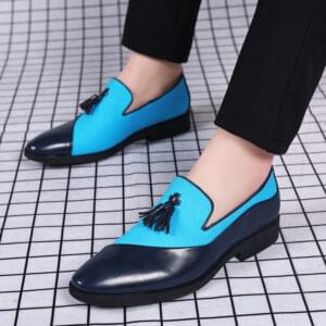 Leather shoes for men, business formal, plus size fit, trendy and casual shoes, Korean version, versatile and trendy, British style