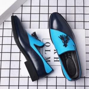 Leather shoes for men, business formal, plus size fit, trendy and casual shoes, Korean version, versatile and trendy, British style