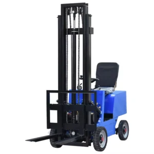 Small electric simple forklift four-wheel stacker hydraulic lift household loading and unloading truck