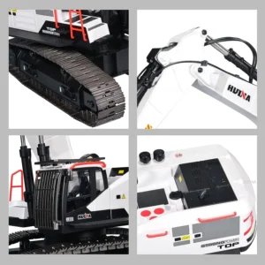 EPT 1:14 Remote Control Model Full Metal Hydraulic Set Huina 1594 Rc Excavator Toy