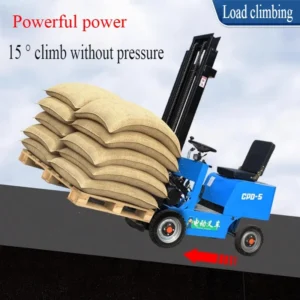 Small electric simple forklift four-wheel stacker hydraulic lift household loading and unloading truck