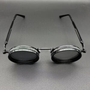 Fashion glasses with adjustable light, suitable for various scenes, retro punk party, festival, suitable for both men and women. Easter, graduation season, Halloween, Christmas. Aluminum-magnesium lens, alloy frame, case, lens cloth.