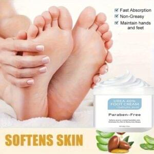 Firmoyo Urea Moisturizing Foot Cream with Salicylic Acid - Deeply Hydrates Dry, Cracked Feet - Hypoallergenic Formula with Vitamin C & Aloe Vera - Softens Hardened Light Beige - Alcohol-Free, Paraben-Free - Ideal for Men & Women, 60g, Foot Care Cream, Skincare Essential, Sleek Tub Design, Alcoholfree Skincare